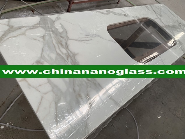 Bio Glass Nanoglass slabs the 100% recycled glass slabs