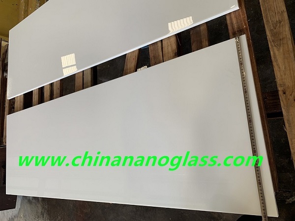 Nano white glass stone nanoglass 180x60x3cm