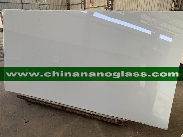 White Marmo Glass 2cm Polished Slab